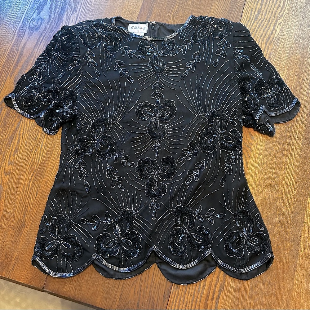 Stenay size small beaded blouse.